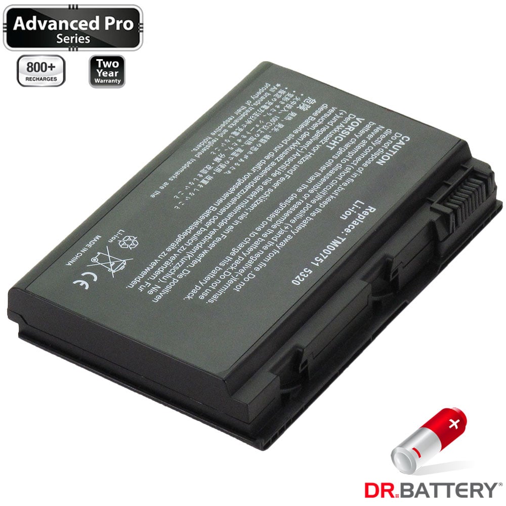 Dr. Battery Advanced Pro Série Batterie (4400mAh / 49Wh) pour Acer (Gateway / Packard Bell / eMachines) TM00751 PC Portable