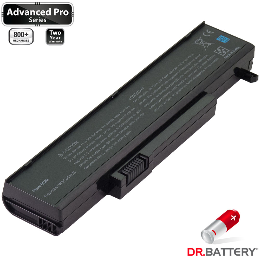 Dr. Battery Advanced Pro Series Laptop Battery (4400 mAh / 49Wh) for Gateway M1622 Garnet Red