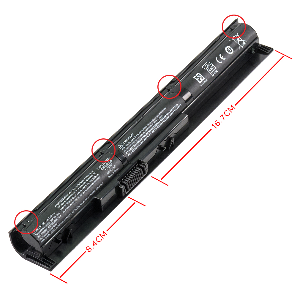 Replacement Notebook Battery for HP TPN-Q143 14.8 Volt Li-ion Laptop Battery (2200mAh / 33Wh)