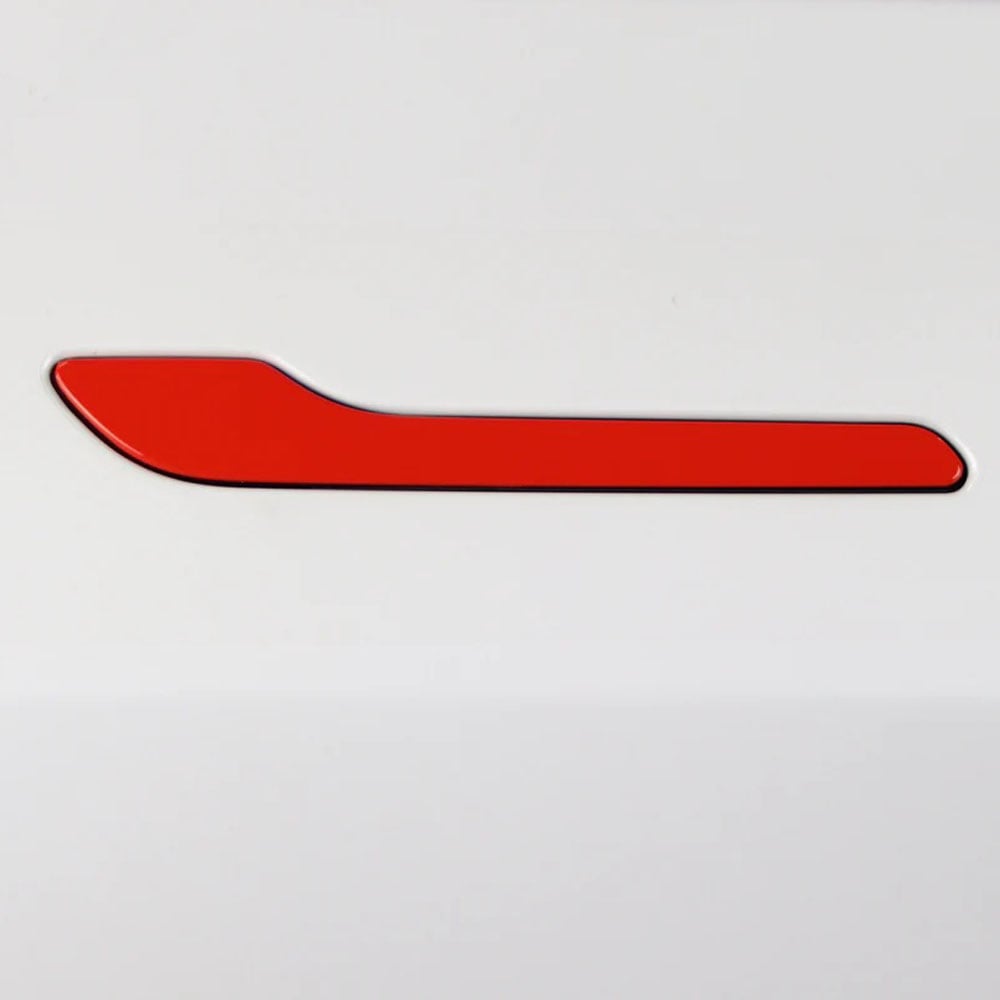 Compatible with Tesla Dual Motor / TESLA / TESLA logo Sticker 3D Car Rear Trunk Emblem Sticker for Tesla Accessories - Red