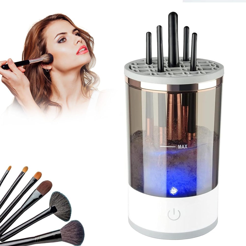 Electric Makeup Brush Cleaner,Automatic Makeup Brush Cleaner,Deep Cleaning Makeup Brush,Make Up Brush Cleaner Cleanser Machine