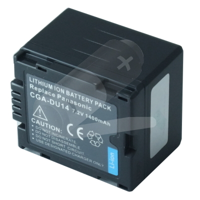 Replacement Camcorder Battery for Panasonic CGA-DU14A CGA-DU14 7.2 Volt Li-ion Camcorder Battery (1500 mAh)